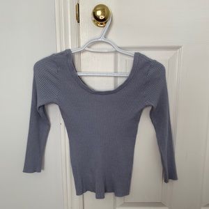 Purple long sleeve shirt